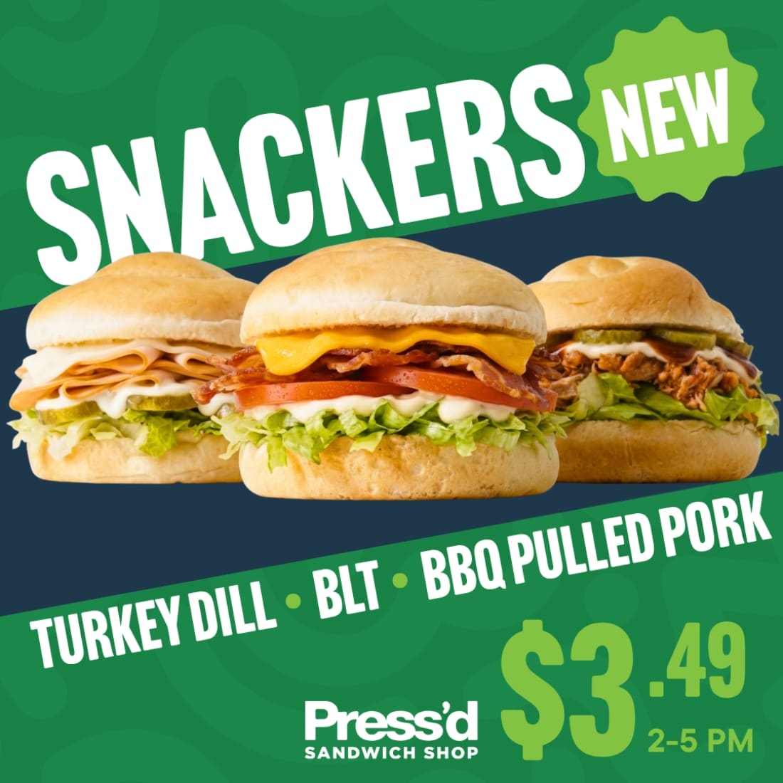 $3.49 snacker pop-up